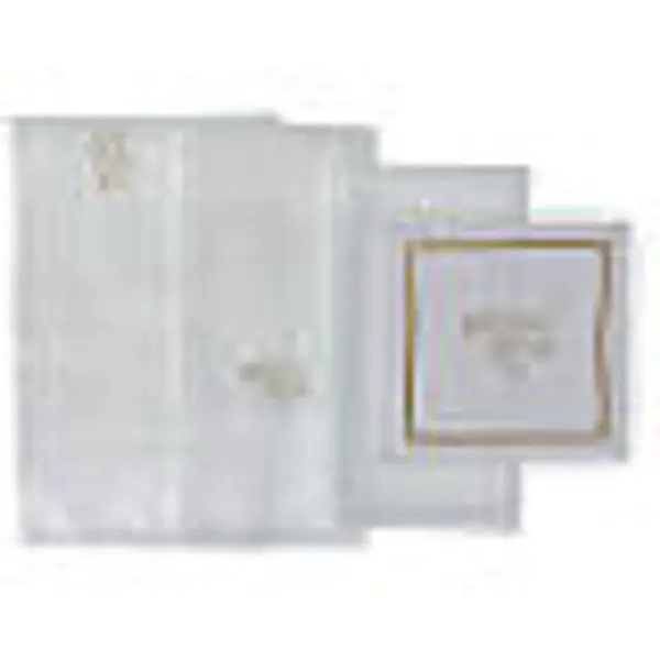 Linges d'autel avec colombe blanche 4 pcs lin coton viscose