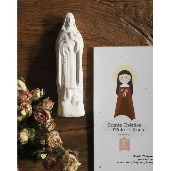 Statue Sainte Thérèse - faïence française ©Catho Rétro