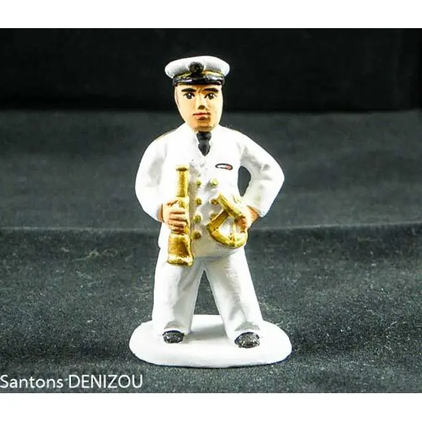 Marin officier Blanc 7 cm