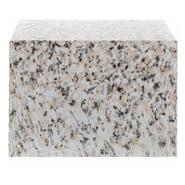 Urne cinéraire lisse parallélépipède effet granit brillant 5L