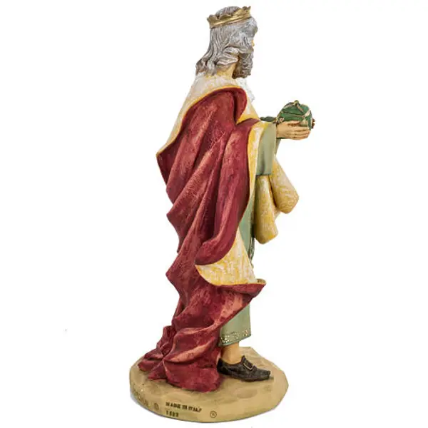 Roi Mage blanc crèche noel 52 cm Fontanini