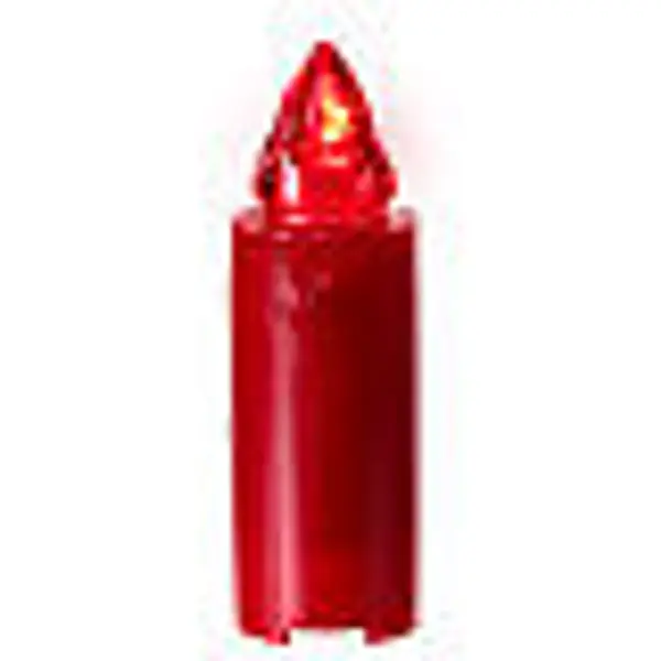 Bougie votive rouge style chandelle effet flamme rouge intermittente 365 jours
