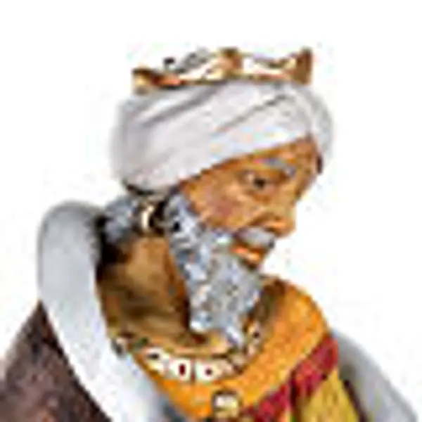 Roi Mage mulatre crèche Fontanini 85 cm résine