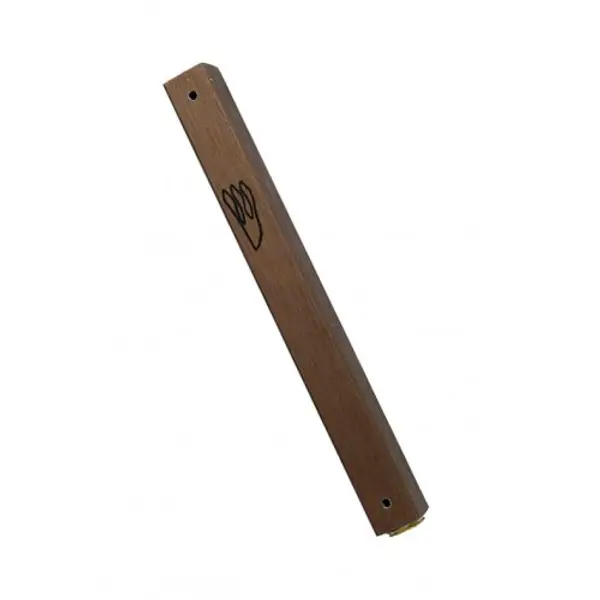 Étui à mezouzah classique en aluminium résistant aux intempéries - Marron foncé