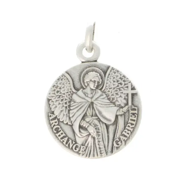Silver medal of Saint Gabriel 16mm