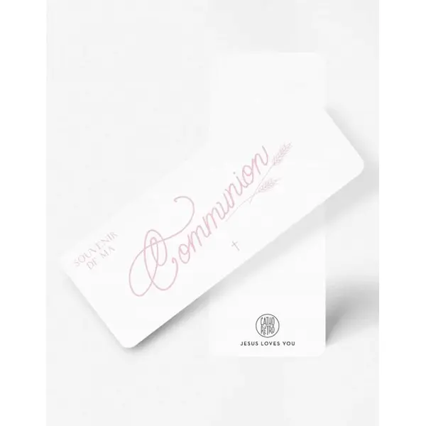 Signet de Communion rose