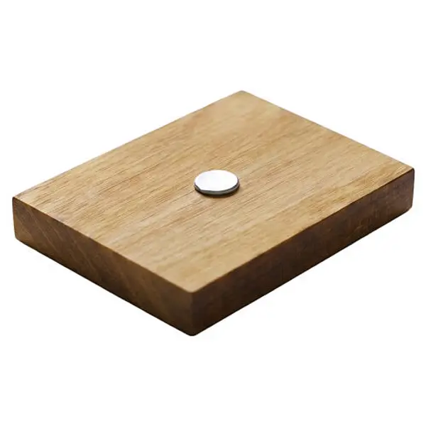 Aimant franciscain en bois d'olivier Monastère des Clarisses 3,5x3,5 cm