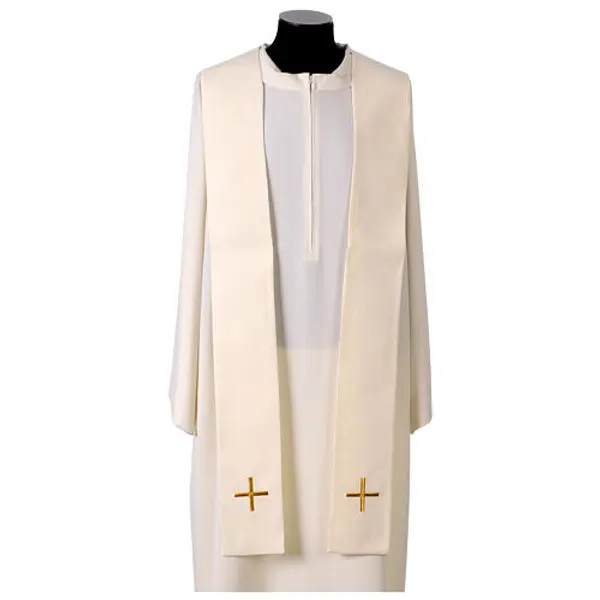 Chasuble broderie Sacré-Coeur fil or