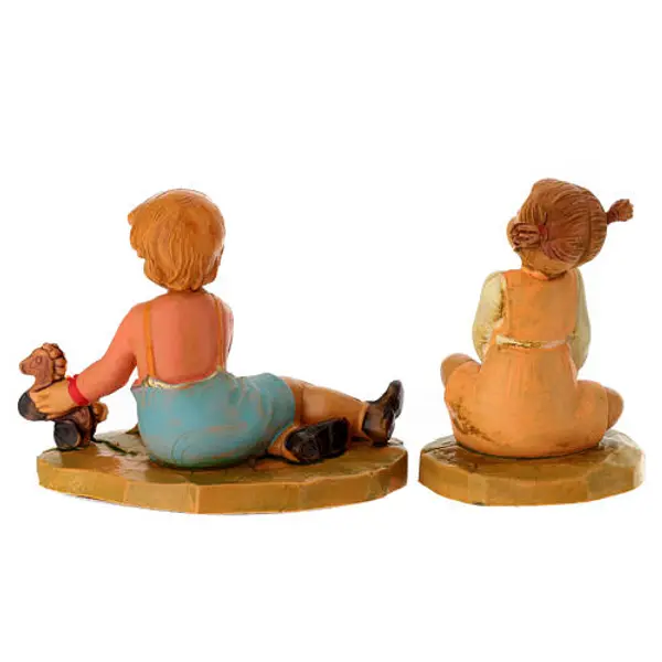 Léo et Lily h 12 cm Fontanini édition limitée lithographie