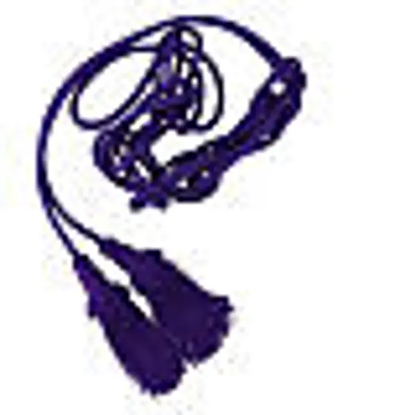 Cordon pour prêtre violet uni gland frange chainette bois