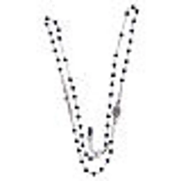 Chapelet Amen argent et cristaux gris