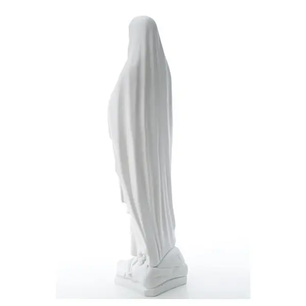 Notre Dame de Lourdes marbre blanc 80 cm