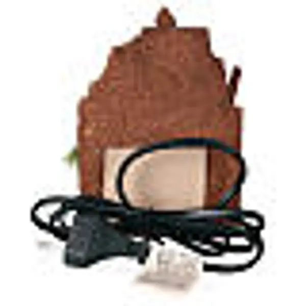Four effet maçonnerie lumière feu crèche napolitaine 15x10x10 cm crèche 8-10 cm