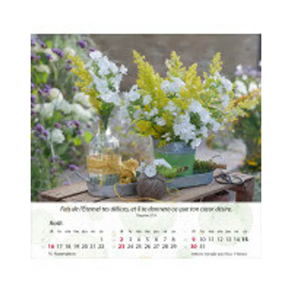Calendrier Jardins 2027
