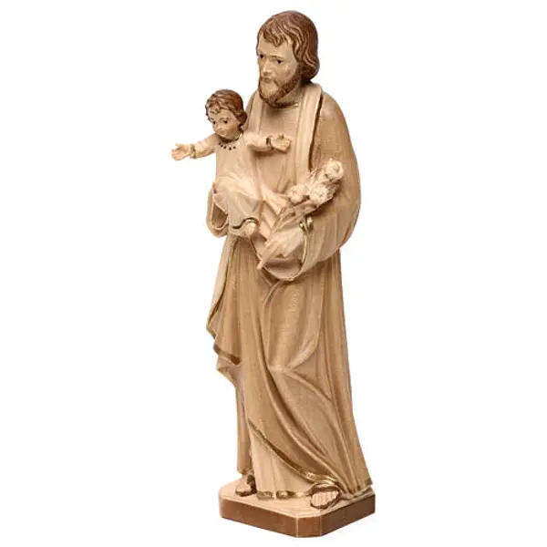 Saint Joseph avec Enfant bruni 3 tons réaliste