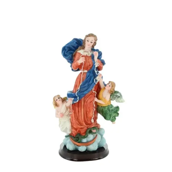 Statue de Marie qui Défait les Noeuds en résine de 20cm