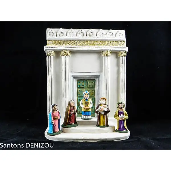 Façade du Grand Temple simple pour 7cm