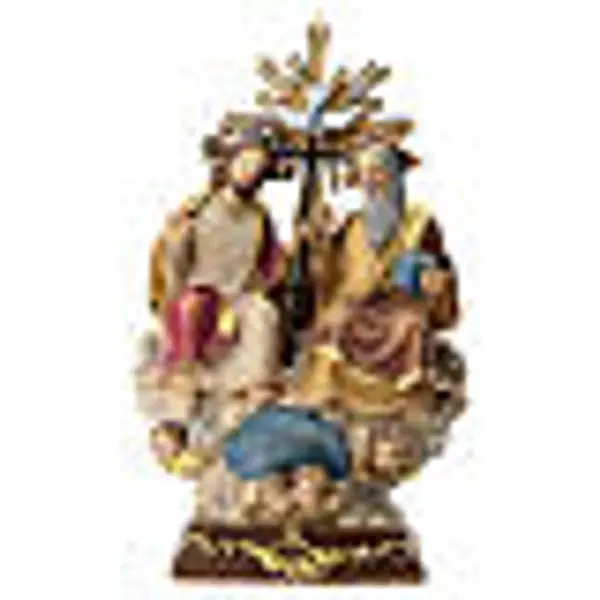 Sainte Trinité statue résine colorée 20x10x8 cm
