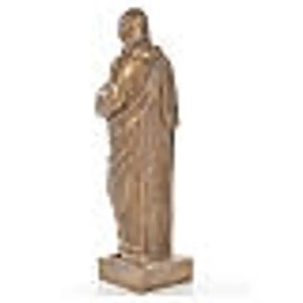 Sacré coeur de Jésus 62 cm poudre de marbre couleur bronze
