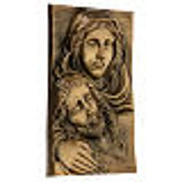 Premier plan Pietà bronze 34x19 cm pour EXTÉRIEUR