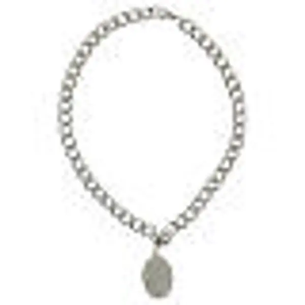 Collier acier Vierge Miraculeuse 3,5x2,5 cm