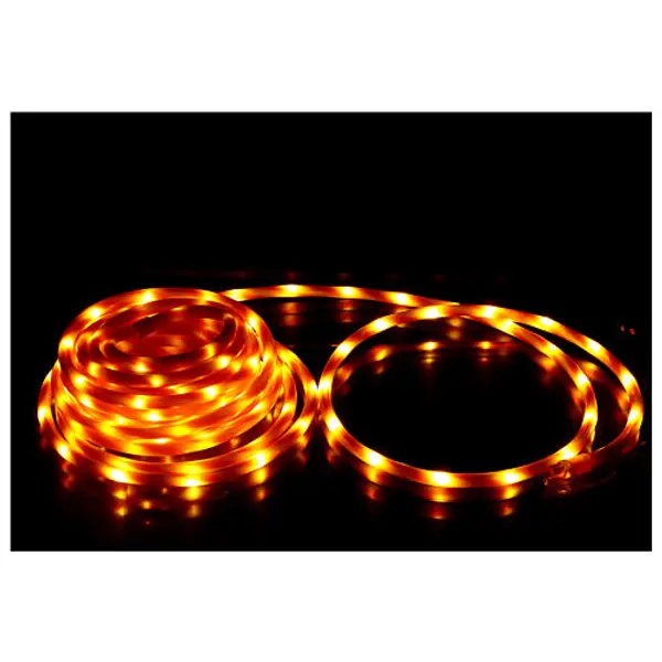 Tube lumières Noël Candy rouge et blanc 200 LED blanc chaud