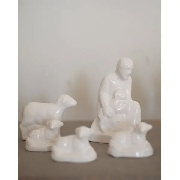Crèche complète - faïence française