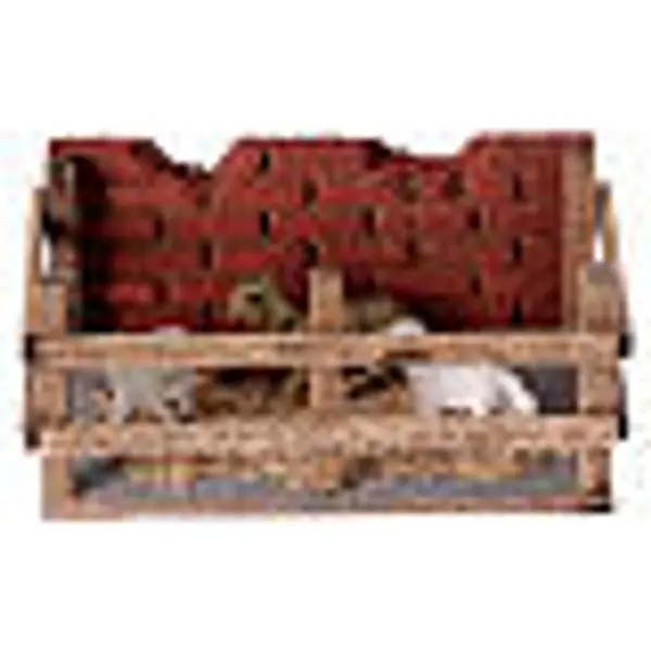 Enclos avec moutons crèche napolitaine 10 cm 5x10x5 cm