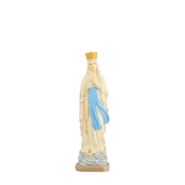 Statue de la Vierge Couronnée en résine de 15cm