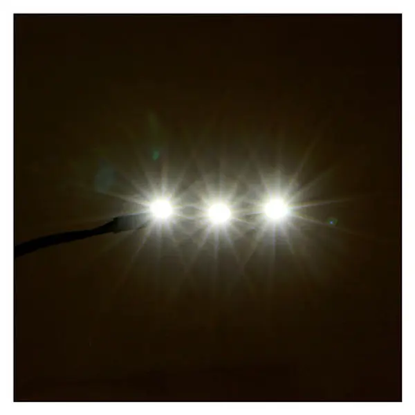 Mini bande 3 leds blanc froid 0,8x4 cm pour Frisalight
