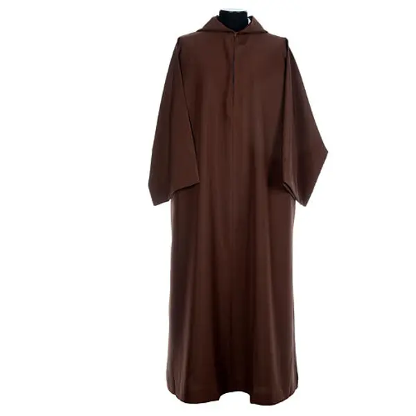 Aube franciscaine marron polyester