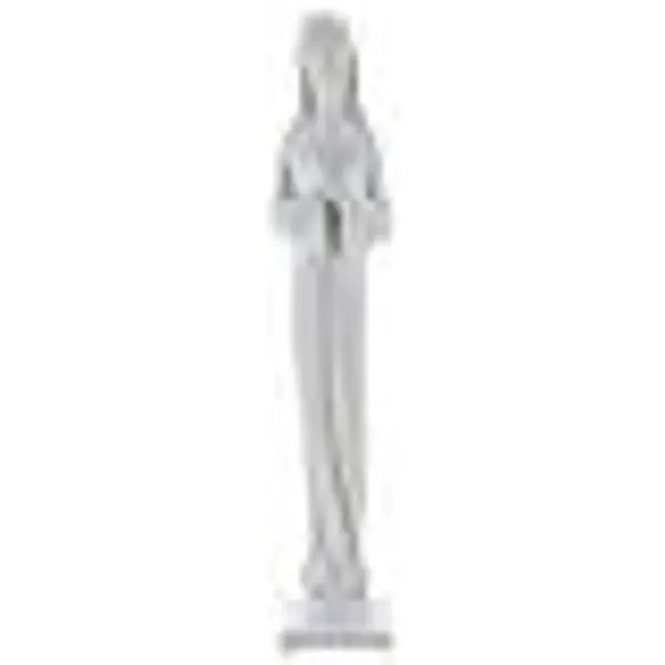 Sainte Vierge marbre blanc synthétique moderne 50 cm EXTÉRIEUR