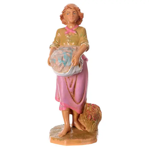 Santon lavandière crèche Fontanini 12 cm PVC