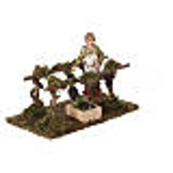 Vigne avec vendangeur 15x10x10 cm crèche 8-10 cm