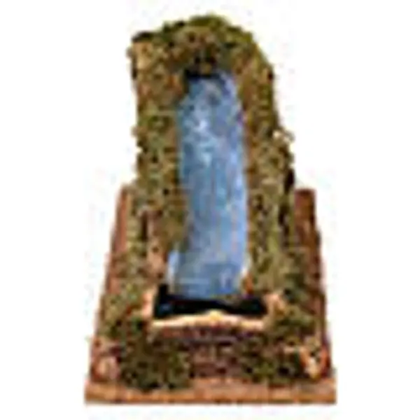 Chute d'eau en liège fonctionnelle avec pompe pour crèche 8-10 cm 15x15x30 cm