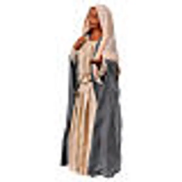 Femme qui sourit en terre cuite crèche pascale napolitaine 30 cm