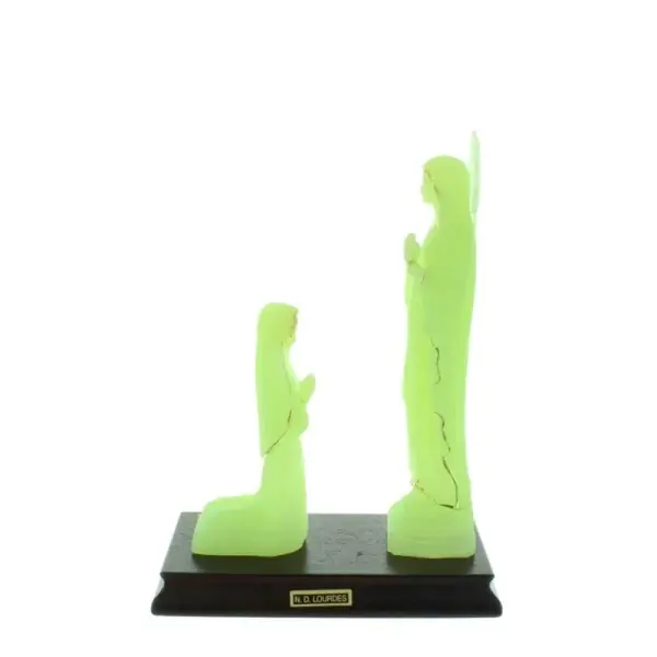 Lourdes Luminous Apparition Statue in resin 20cm