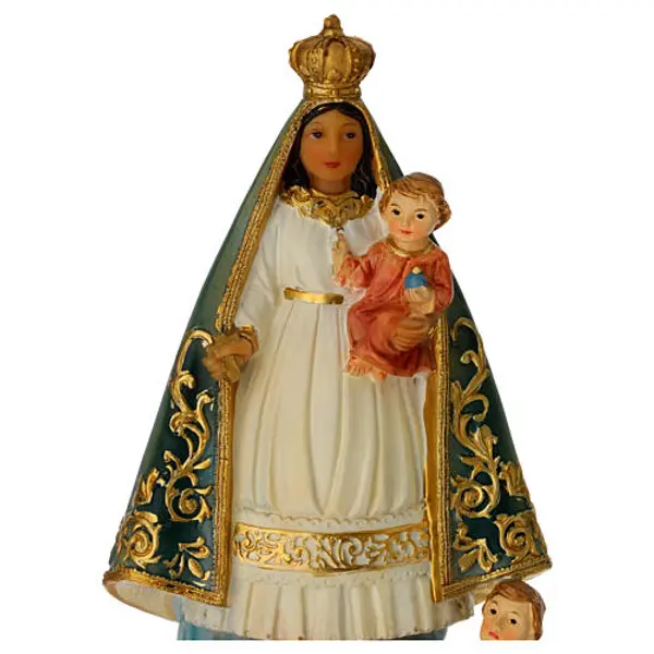 Virgen de la Caridad d'El Cobre statue résine 20 cm peinte