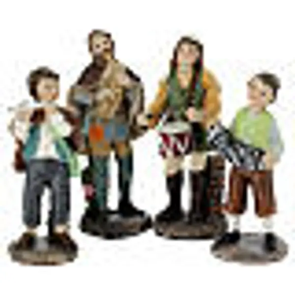 Set 10 santons crèche 10 cm résine
