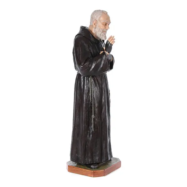 Statue Saint Pio de Pietrelcina fibre de verre 175cm Landi POUR EXTÉRIEUR