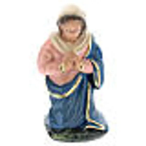 Santon Vierge agenouillée plâtre pour crèche 10 cm Arte Barsanti