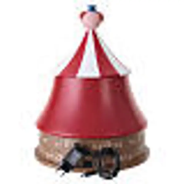 Carrousel chapiteau de cirque de Noël avec éclairage LED et mouvement 45x35 cm