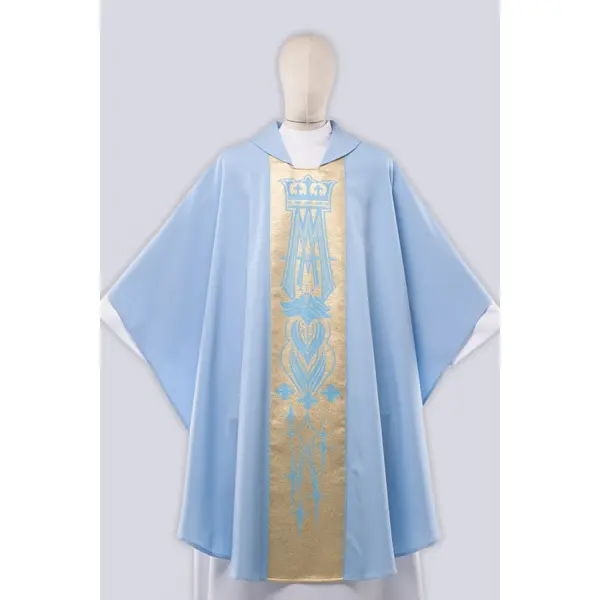 Chasuble mariale bleue MPa1/n