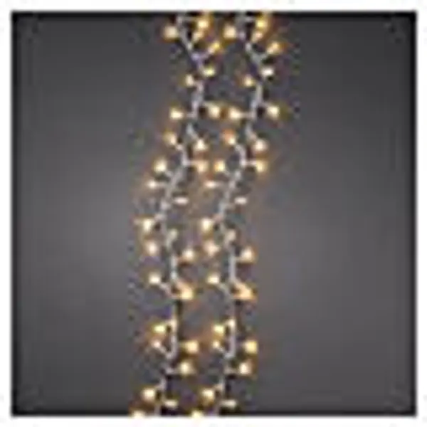 Guirlande lumineuse int/ext 2000 LEDs or doux, 45 m, effet scintillant