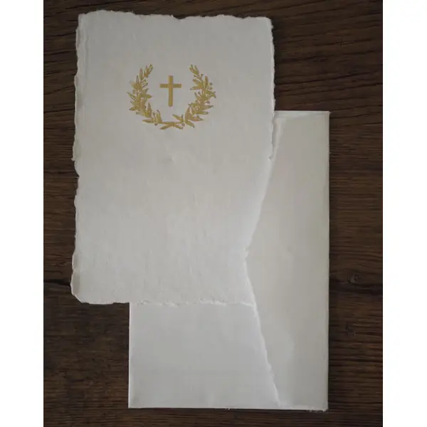 Carte religieuse avec enveloppe - Hosanna