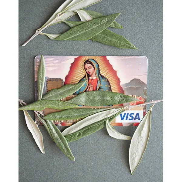 Sticker Carte Bleue | Vierge de Guadalupe