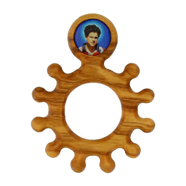 Carlo Acutis bague dizainier bois d'olivier