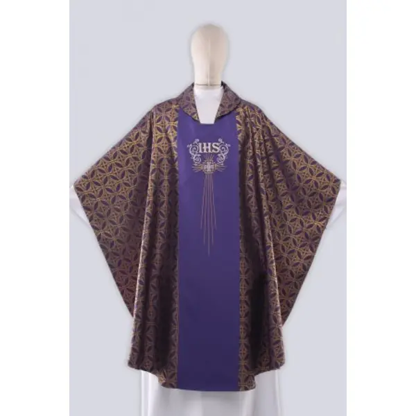 Chasuble violette et dorée Kw16/f