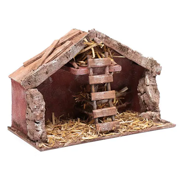 Cabane avec échelle 20x30x15 cm