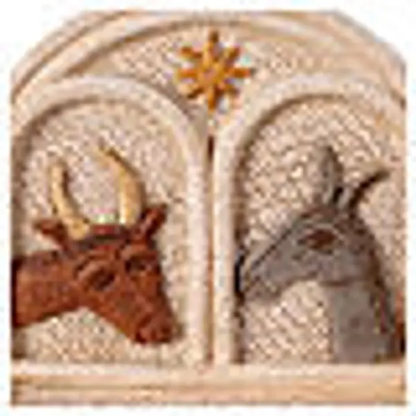 Mangeoire en pierre Bethléem Crèche d'Autun blanche